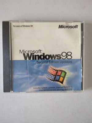 Microsoft Windows 98 Second Edition Updates CD For Windows 98 With Product Key