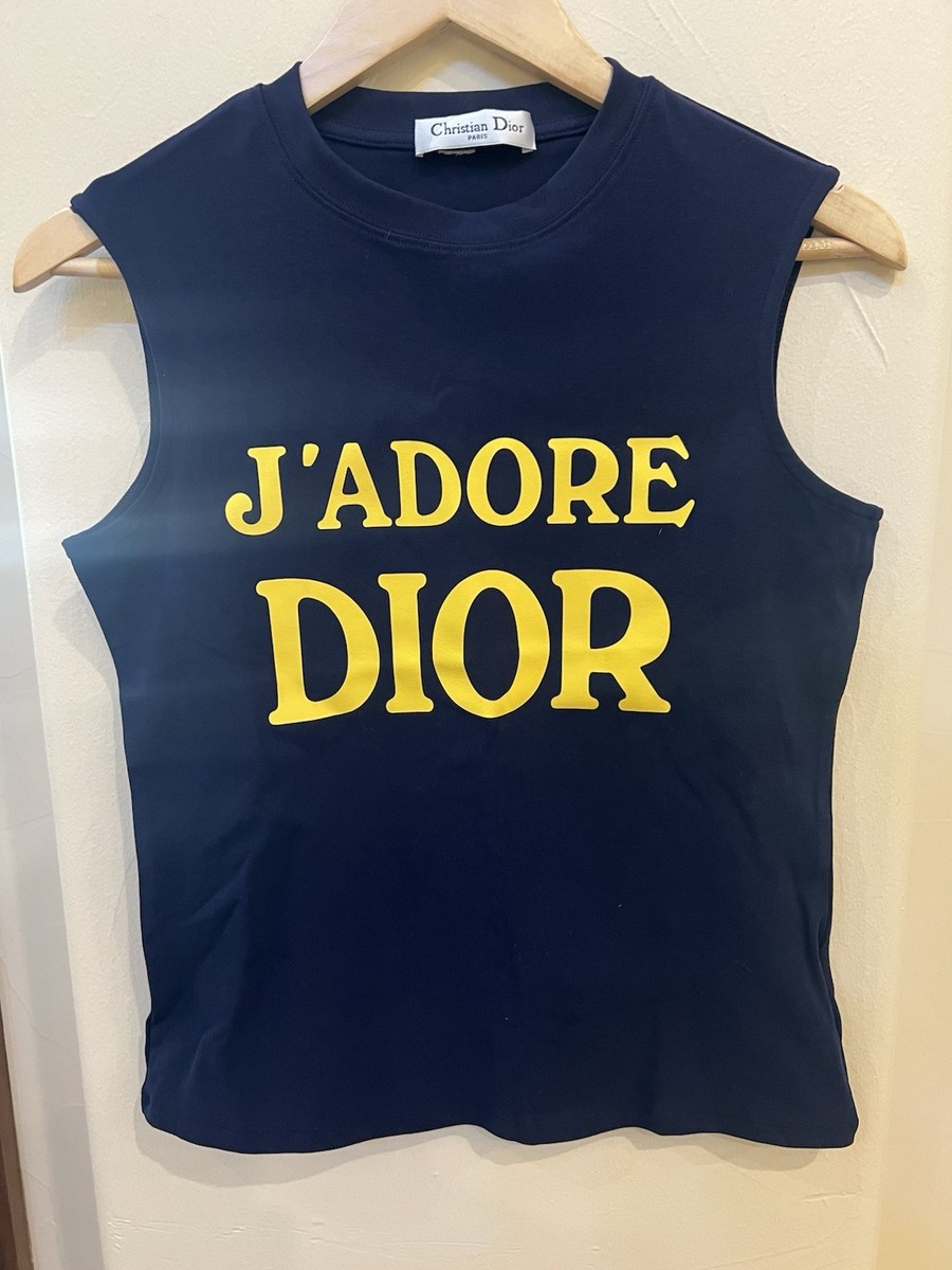 Christian Dior J'ADORE DIOR Tシャツ サイズ38 Christian Dior Vintage J'ADORE Logo Long Sleeve Top #38 T-shirt