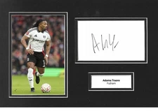 Adama Traore Signed 12x8 Photo Display Fulham Memorabilia Autograph COA