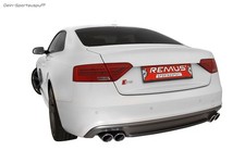 Remus Duplex Sportauspuff Audi S5 Typ 8T je 2x84mm rund eingerollt abgeschrägt