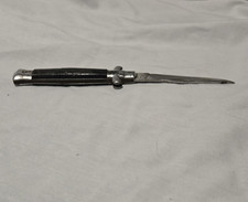 Vintage Manual Open Folding Pocket Knife - Non-Automatic Slip Joint Stiletto Sty