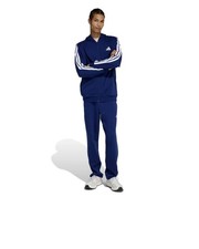  Tuta Intera Completa UOMO Adidas M 3-Stripes Fleece FZ HD Blu Cotone Felpato 
