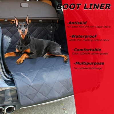 Quilted Waterproof Heavy Duty Car Boot Liner Mat Bumper Protector Dog -FOR MG HS