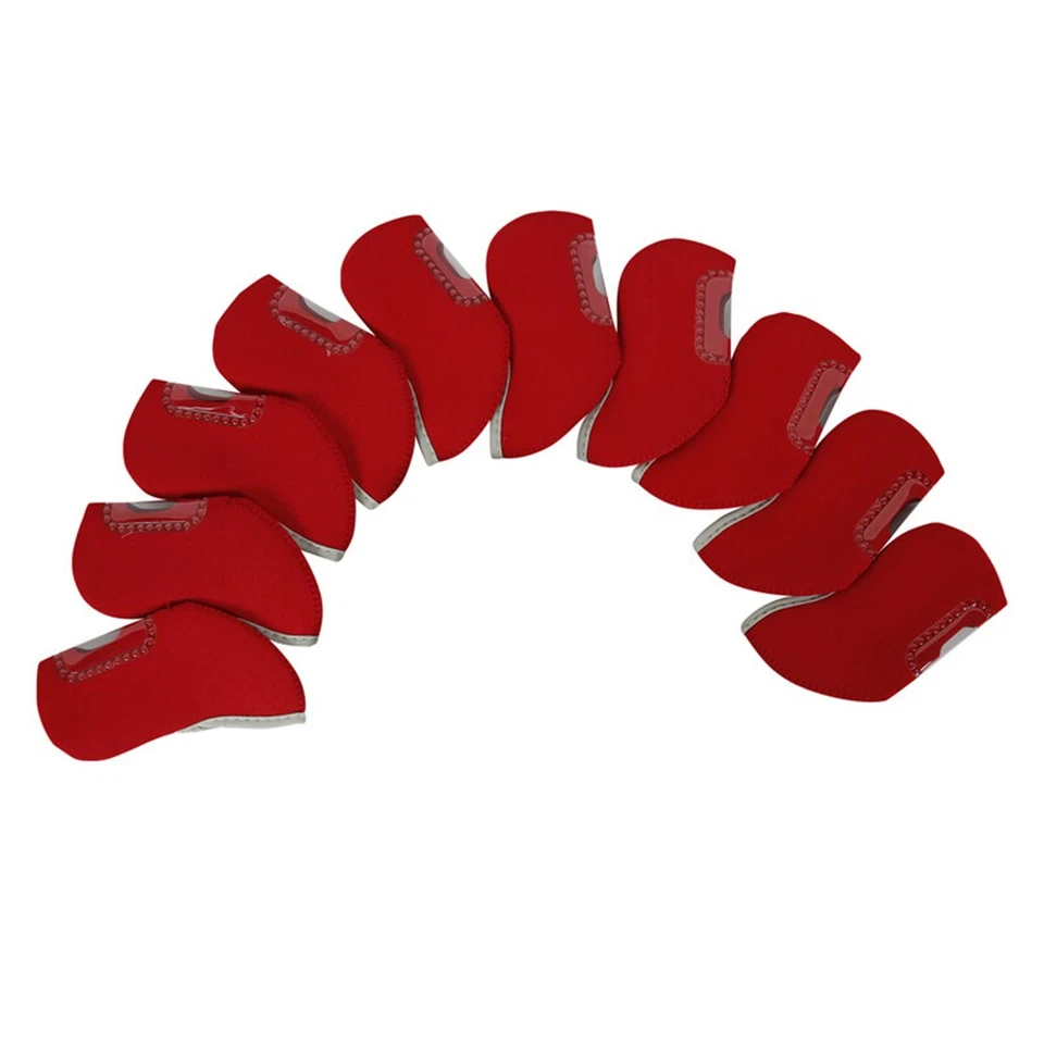 10 PCS Neoprene Iron Head Covers Club Golf Iron Headcovers Protector Universal - Image 3 of 4