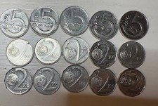 1993 - 2018 Czech Republic Ceska Republika 2 & 5 Korun (45) Lot of 15 Coins