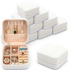 12 Pcs Travel Jewelry Case Bridesmaid Gift Boxes Bulk, Small Jewelry Mini Jew...