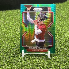 2021 Panini Prizm Feleipe Franks Green Hyper Prizm #/175 RC Falcons Rookie 