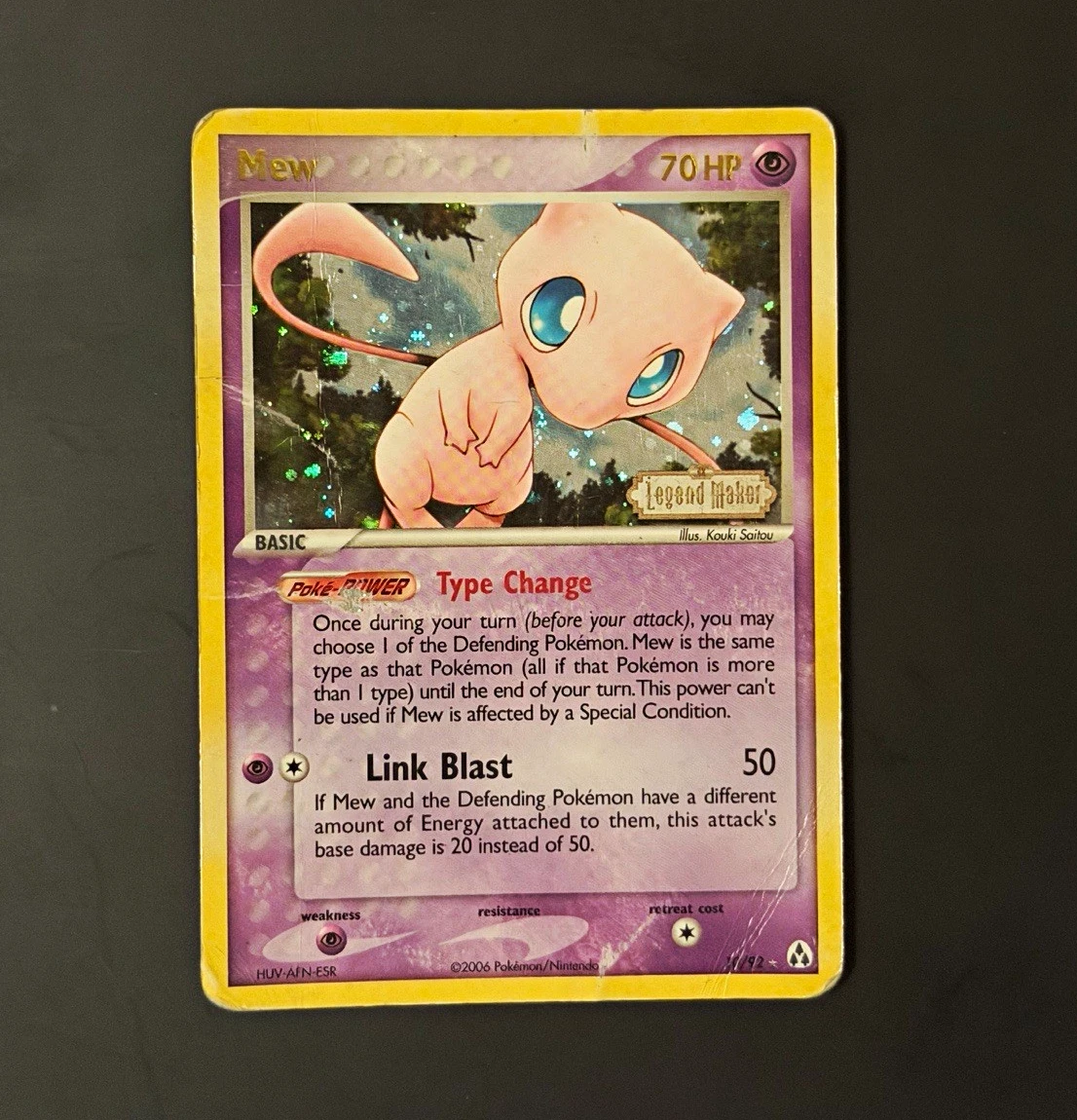 Pokémon Mew Pokémon TCG Holo Rare Individual Collectible Card Game