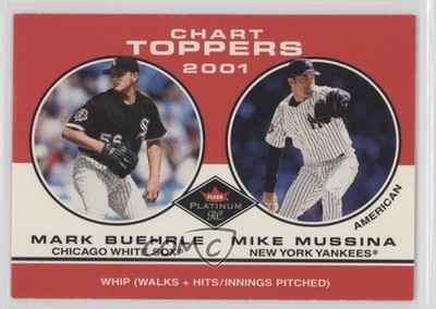 2001 Fleer Platinum Chart Toppers Mark Buehrle Mike Mussina #407 HOF 0q3