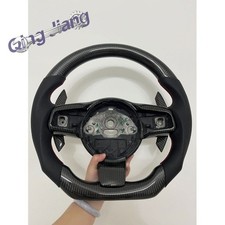 New Carbon fiber Steering wheel+Cover+Paddle For Jaguar XF XE F-Type F-Pace