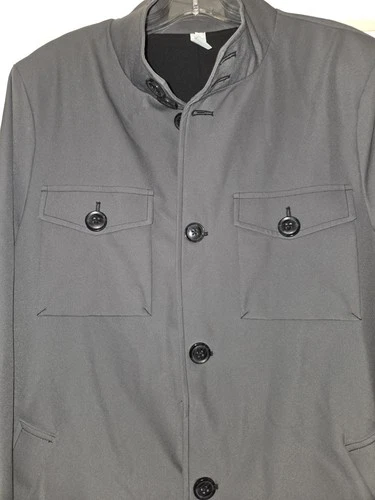 state and liberty mens large lightweight gray field jacket image 2