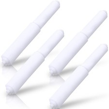 4 Pack Toilet Paper Holder Spring Rod, White Toilet Paper Roller Replacement,...