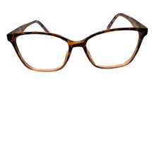 Lulu Guinness Eyeglasses LR83 53-16-140 Tortoise/Brown Outside, Colors Inside