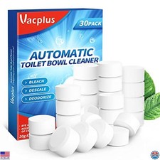 30 Toilet Bowl Cleaner Tablets with Bleach, Deodorizing  Descaling, Stain