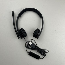 Logitech A-00064 Black Noise-Cancelling Mic USB Stereo Headset Works