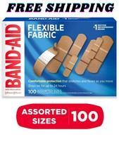 Vendajes adhesivos de tela flexible marca curita, 100 unidades
