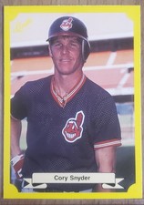 1987 Classic Update Yellow/Green Backs Cory Snyder #110 Cleveland Indians RC