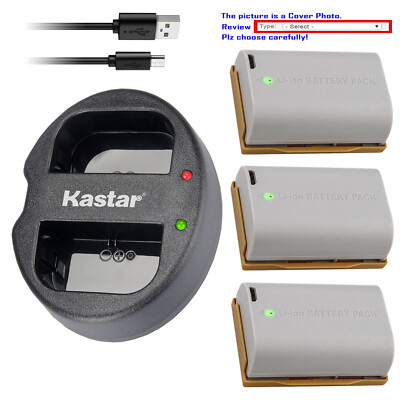 Kastar Battery Oval USB Charger for Canon EOS 5DS R Mark II III IV Digital SLR