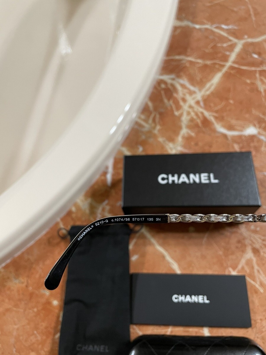 Chanel 5210-Q-A Chain Women Sunglasses 57-17 135 black Made in 