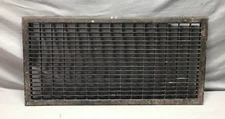 Vintage Stamped Metal Air Return Grate Grill 14x30 Arts & Crafts Old 1683-24B