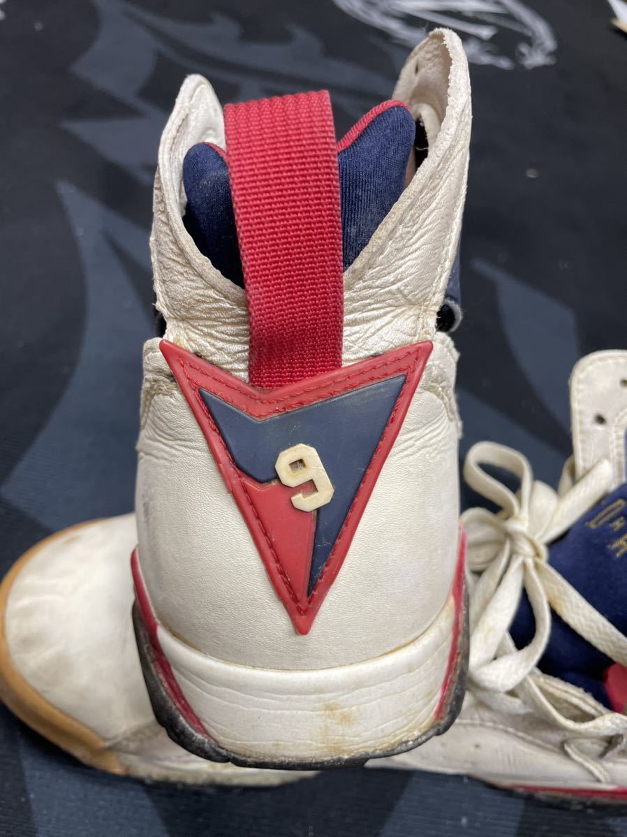 Nike Air Jordan 7 White x Silver 1992 Olympic Original US10