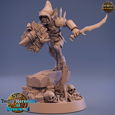 Goblin Mino Slash, D&D Wargames Fantasy Warrior Goblin Fighter Miniatur