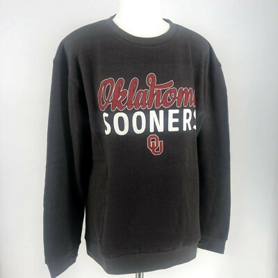 NWT Pressbox NCAA Women' s Oklahoma Sooners College Sweater with Pouch Small