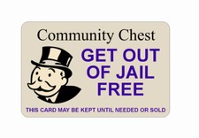 Personalised Funny GET OUT OF JAIL FREE FAKE ID cards Prank Gift Custom