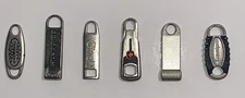Lot of (6) Luggage Replacement Zipper Pulls