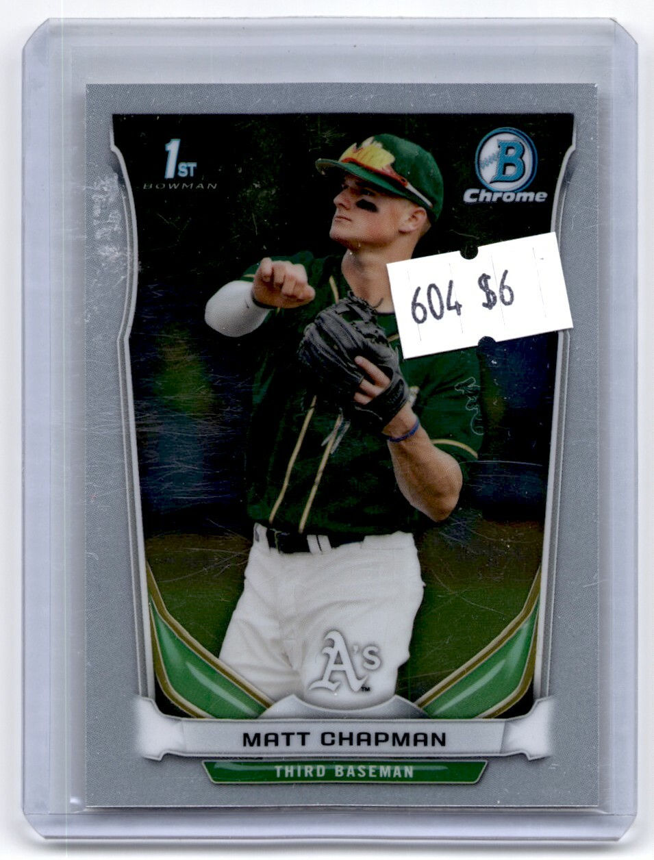 2014 Bowman Draft Picks & Prospects Chrome Matt Chapman Rookie Oakland Athletics