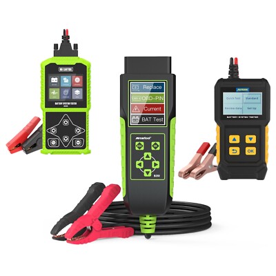 Batterietester KFZ Diagnosegerät Tester, Batteriemessung, Bildschirmanzeige Test