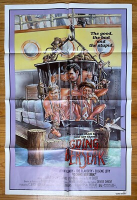 GOING BERSERK 1983 US One Sheet MOVIE POSTER JOHN CANDY EUGENE LEVY SCTV Film