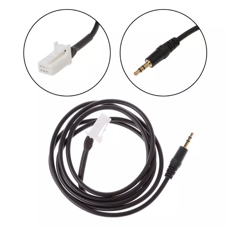 8 Pin 3.5mm AUX Cable Adapter Audio Car Music Plug For Suzuki