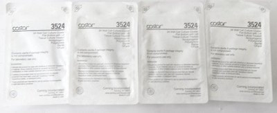 Corning Costar 3524 24-well TC-Treated Cell Culture Plates, Sterile, Lot of 28