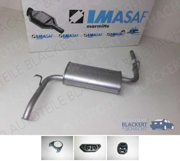 Imasaf Esd Auspuff Endtopf+Anbauteile FüR Fiat Fiorino+Kasten+Pick Up 1988-2001-image