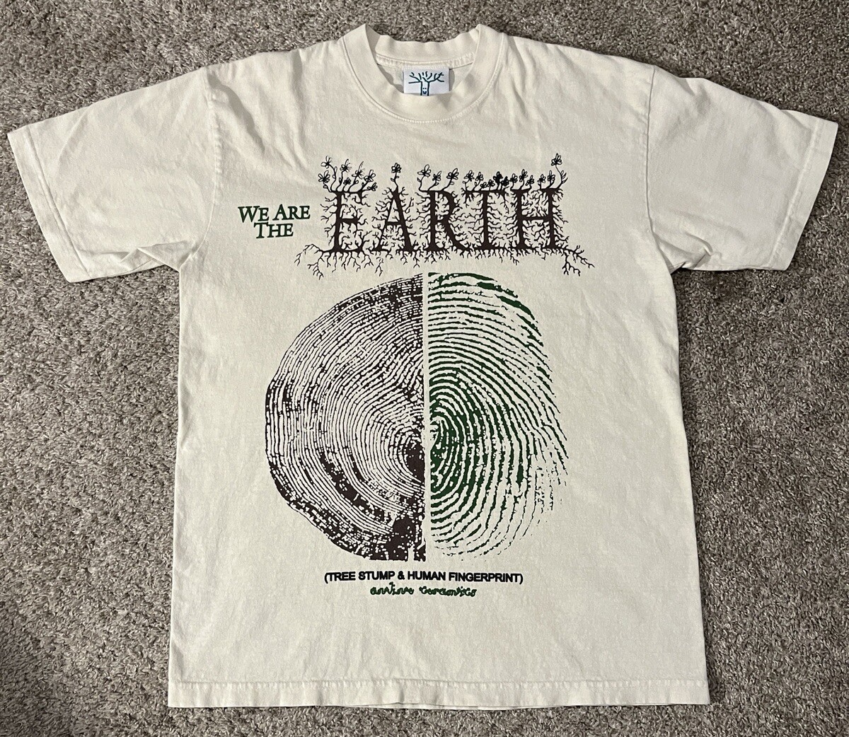 Online Ceramics Rare Hand-Dyed We Are The Earth Limited Edition Tee Size M-image