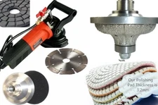 Wet Polisher 3/4" Ogee Bullnose 40 stone concrete marble granite polish pad F20