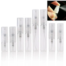 5-100PCS Clear Plastic Spray Bottle Empty Perfume Refilled Container Sample