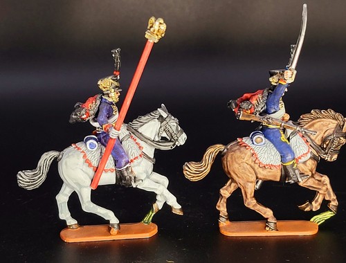 Painted French 4nd Hussars full set Napoleonic Wargames collection miniature - Picture 5 of 15