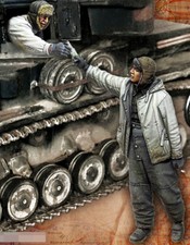 1/35 resin figures model WW II tank soldiers unassembled unpainted