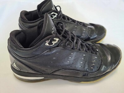 Men's Nike Jordan One6One7 BLACK METALLIC SILVER #407587-001 Shoes Size 12 US