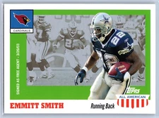 2003 Emmitt Smith Topps All American Football Free Agent Signing #44 Arizona NFL