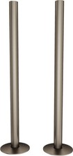 UK Radiators Pipe Covers&Collars Pipe Sleeves EasyFit Brass Natural Pewter 300mm