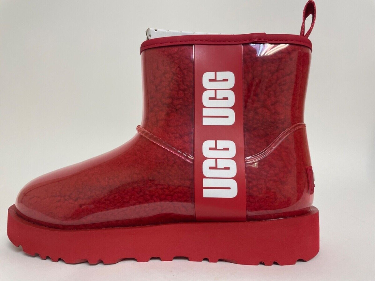Ugg Women\'s Classic Clear Mini Samba Red Boots, Size 6 UGG Women main image 3