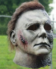 # Halloween Michael Myers Latex Adult Mask Costume Accessory Slashed Bloody Face