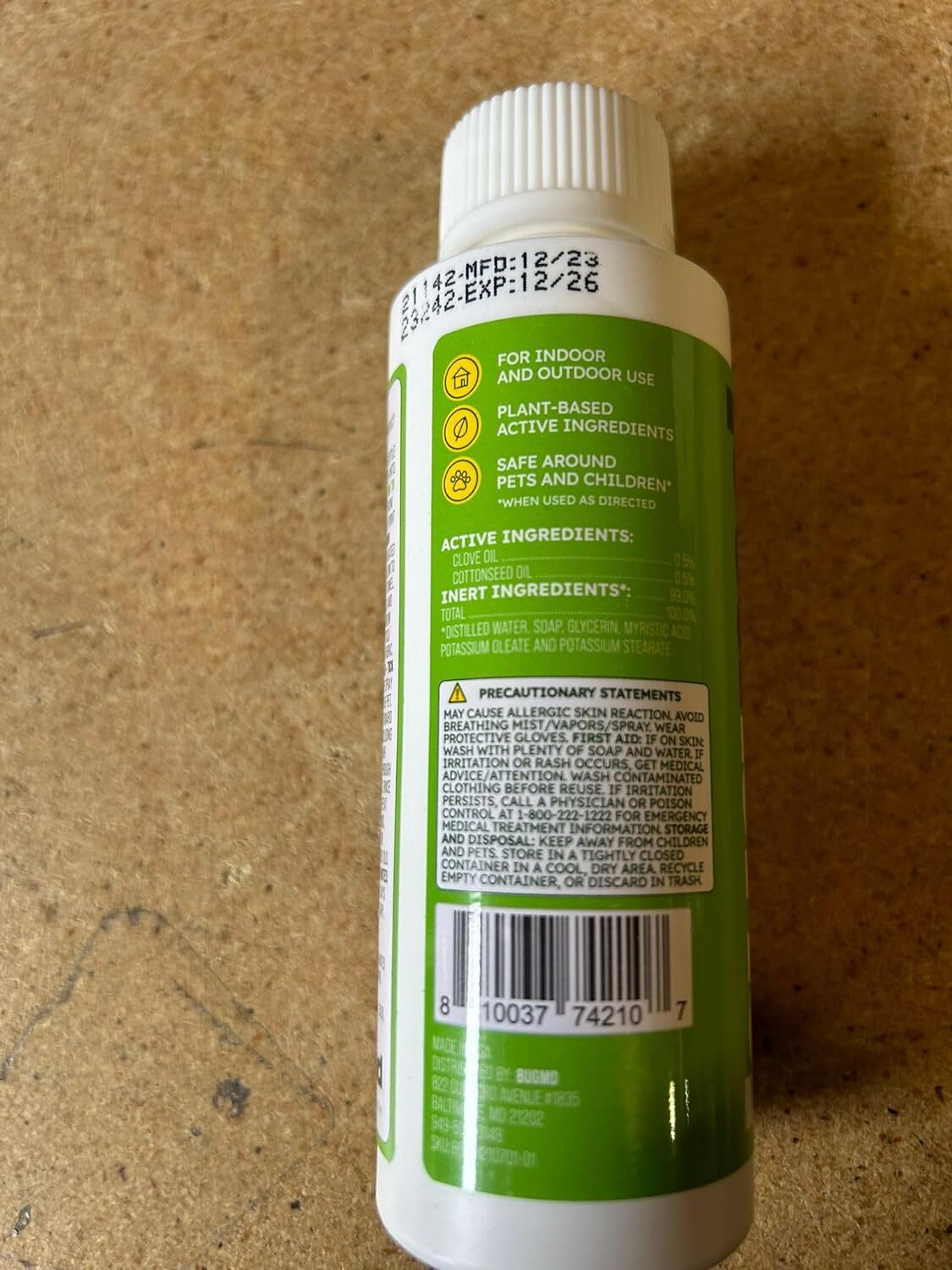 BugMD Pest Control Essential Oil Concentrate 3.7Oz 2Pack for Home Bed