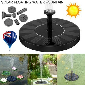 Uk Solar Powered Floating Pump Water Fountain Birdbath Home Pool Garden Decor 6954558963345 Ebay