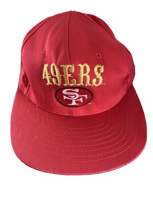 Vintage San Francisco 49ers Forty Niners Snapback Hat Cap - AJD Team NFL Brand 