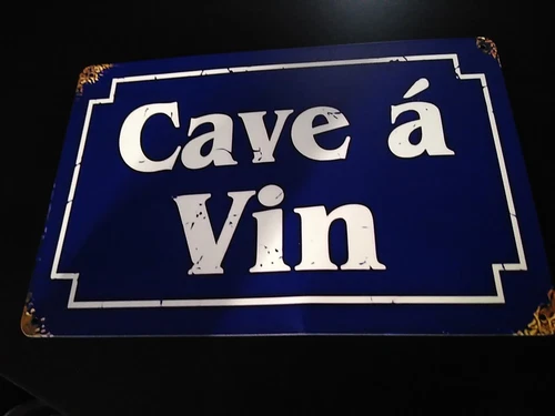 Cave A Vintage Wine Cellar Metal Tin Sign Wall 8x12 Vintage Art
