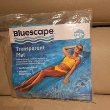 Transparent Floating Pool Mat (BLUE)